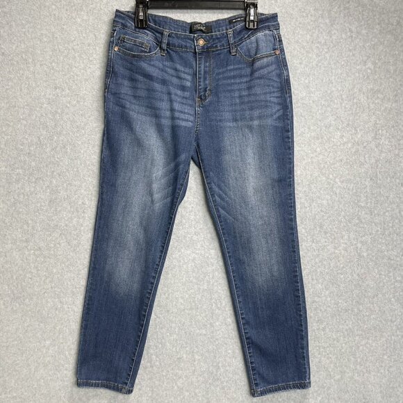 Judy Blue Angie Jeans Womens 32 Relaxed Fit Blue Denim Mid Rise Stretch - Picture 1 of 13